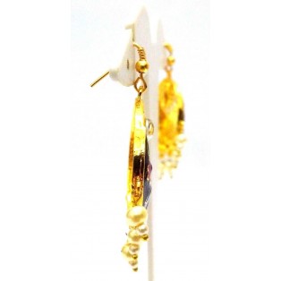 Meenakari Minakari Enamel Jhumka Jhumki Handmade Earrings Jewelry Drop Long AE89